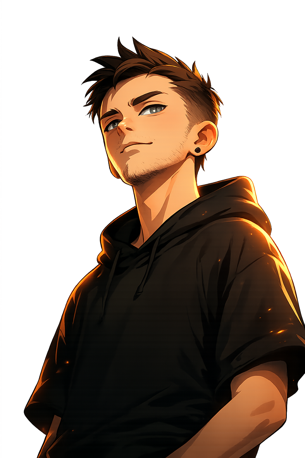 Портретный визуал для главного экрана портфолио